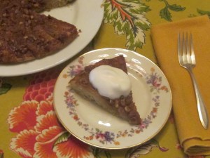 Delicious slice of Mesquite Ginger Pear Tart.