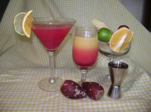 Welcome guests with tasty prickly pear cocktails.
