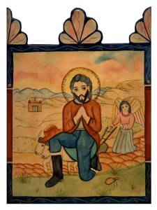 San Ysidro retablo art, courtesy of Friends of Tucson's Birthplace