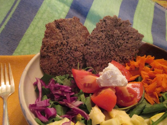 Serve your Black Beauty Wafers with a crisp salad.