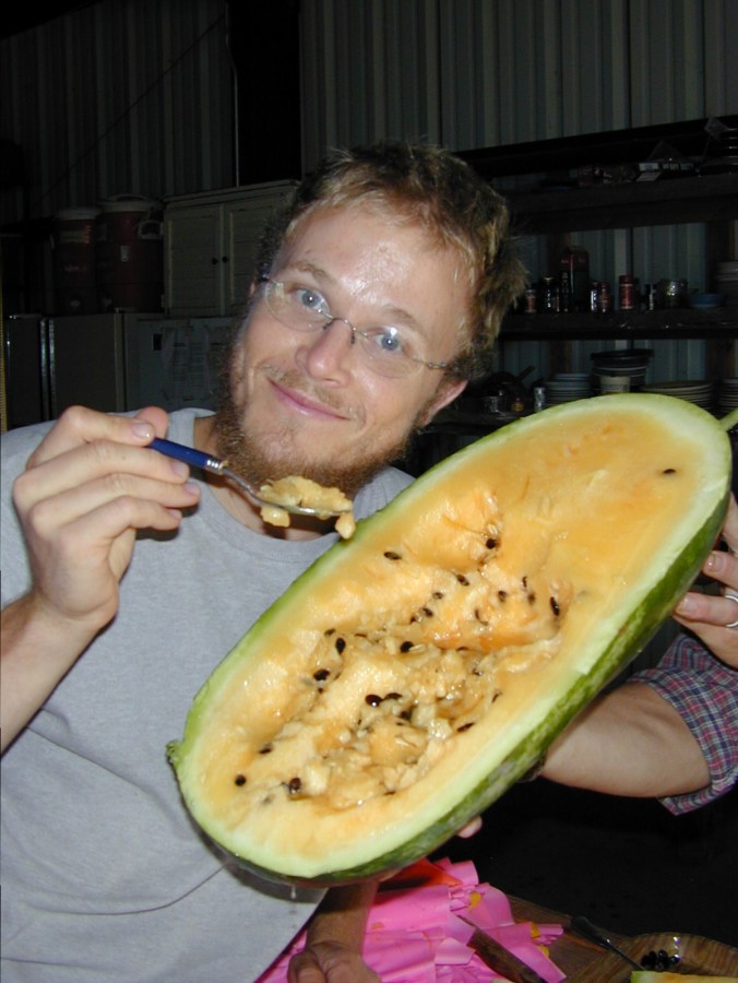 Tohono O'odham yellow-meated watermelon from NativeSeeds/SEARCH is a color and taste delight