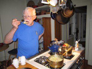 Ford tastes for seasoning. It might need salt.