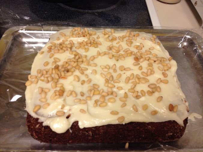 Sonoran Pumpkin Cake made with organic heirloom White Sonora Wheat and mesquite  (MABphoto)