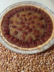 Ed's perfect pecan pie made with Zuni beans--a healthy dessert!.