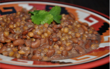Pima Posole Stew with Tepary Beans and White Sonora Wheat, served at Heard Museum