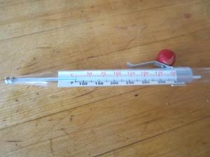 Traditional candy thermometer.