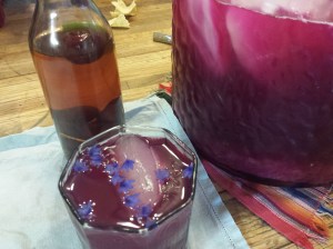 Harvest party at Bean Tree Farm. Classic Barbara Rose cocktail with too many ingredients to list!