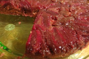 Prickly pear upside down cake