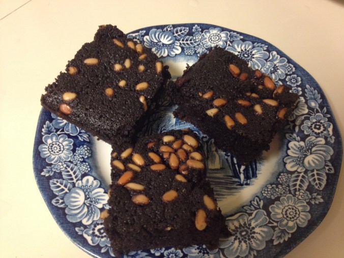 Gluten-free black tepary brownie-cockaigne for a desert dessert!