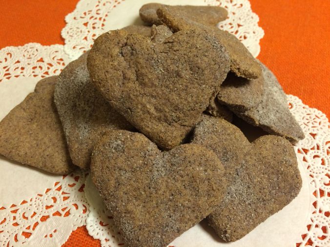 Happy Valentine's expressed with the happiest of ingredients--heirloom barley, white Sonora wheat, organic hard red wheat and mesquite!