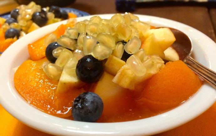 Sonoran White Pomegranate tops this southwestern dessert (MABurgess photo)
